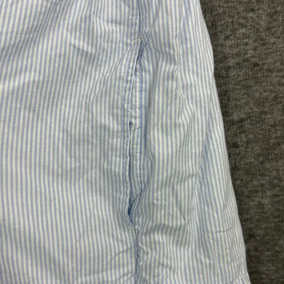 Gap Tiered Shirt Dresss Small Blue Stripes Mini Babydoll Cotton Casual Beach - Picture 4 of 7